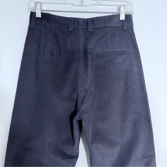 NWT COS Straight Leg Fit Corduroy Chinos Pants Navy Blue US 2 High Rise Classic - Picture 12 of 16